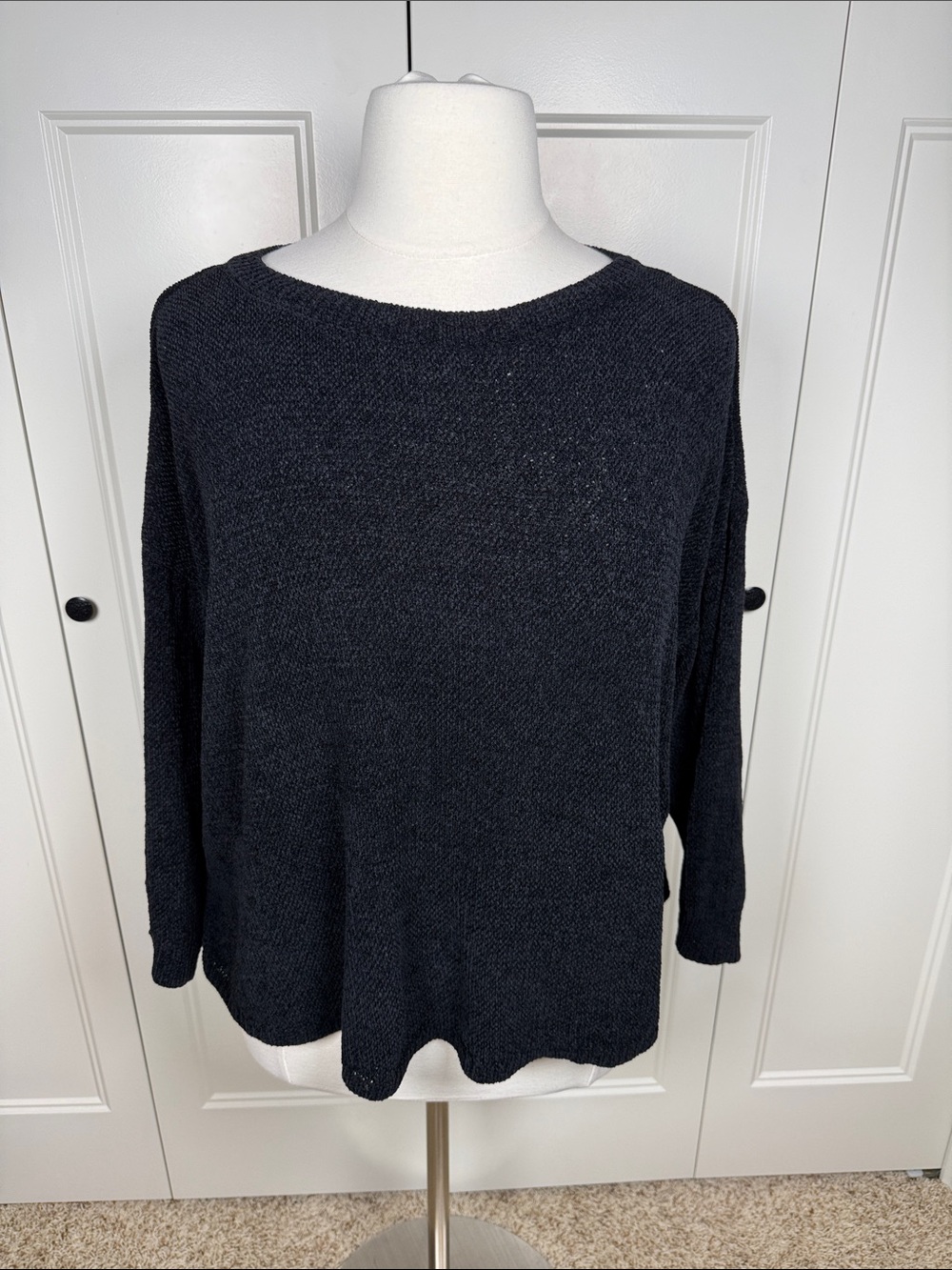 Ellen Tracy Black Crewneck Sweater